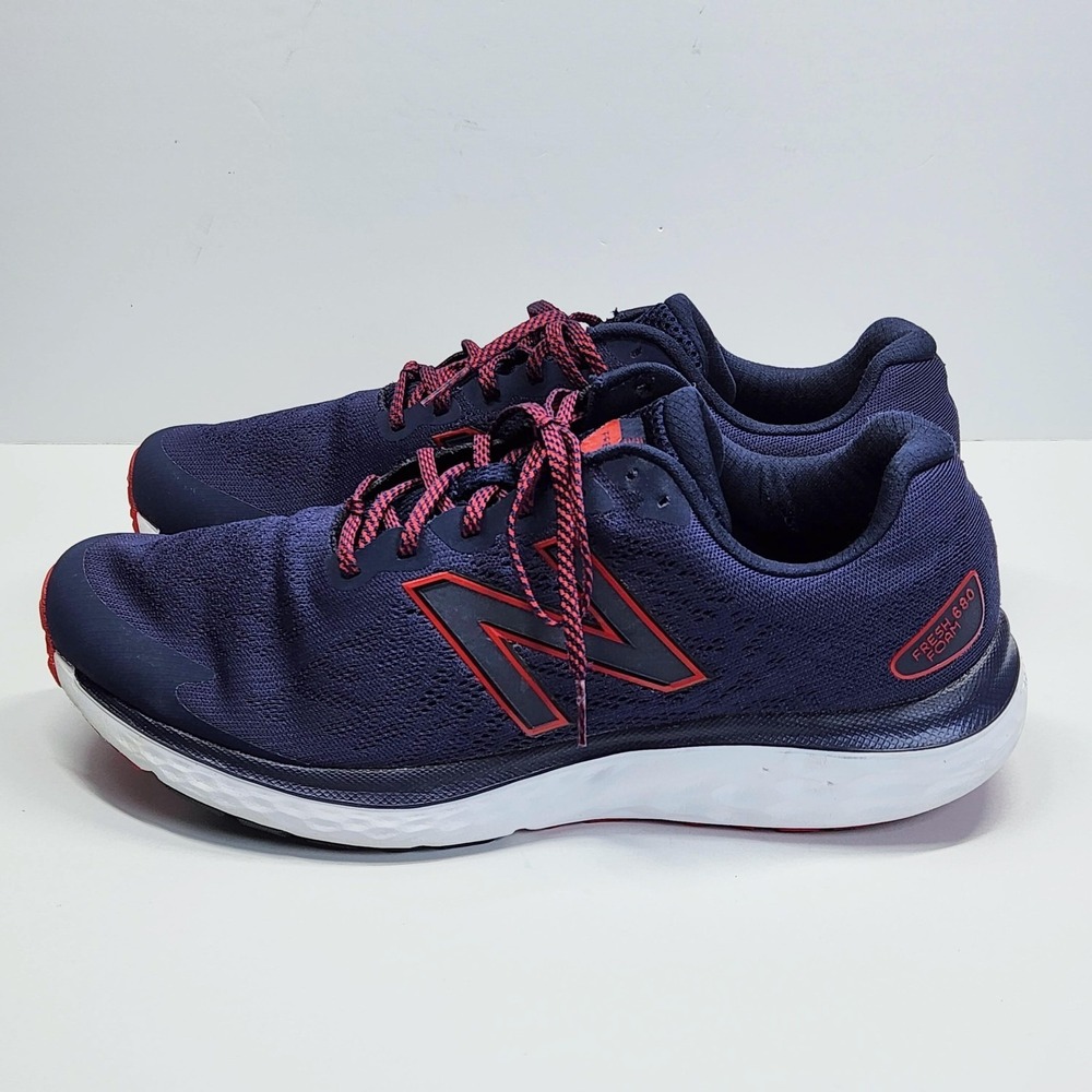 New Balance Fresh Foam 680v7 Shoes Mens Size 13 Blue Red Running Sneakers - Picture 10 of 16
